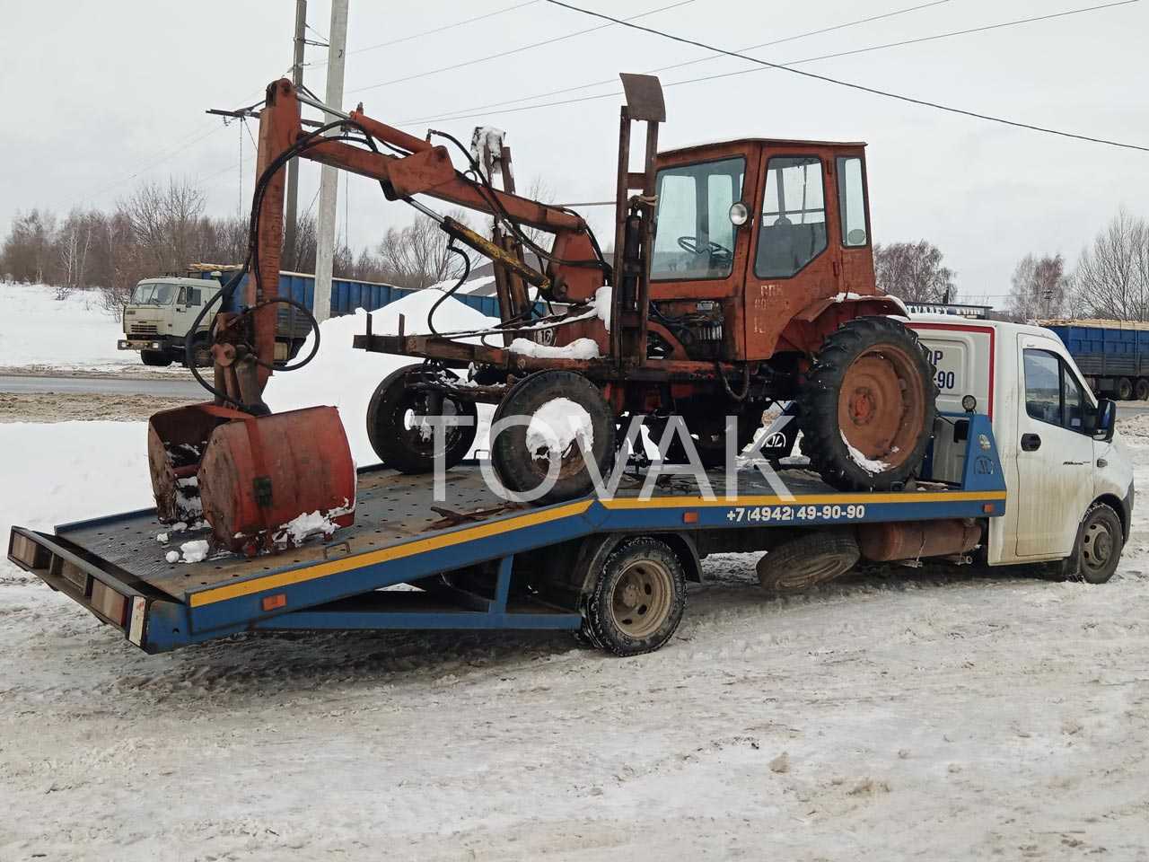 Эвакуатор Газель Некст, ломаная платформа